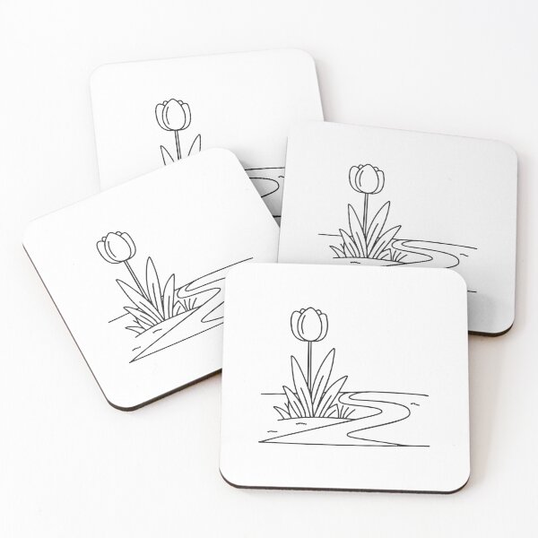 Item preview, Tulip Growing Along Garden Path Edge designed and sold by rasagamastore.