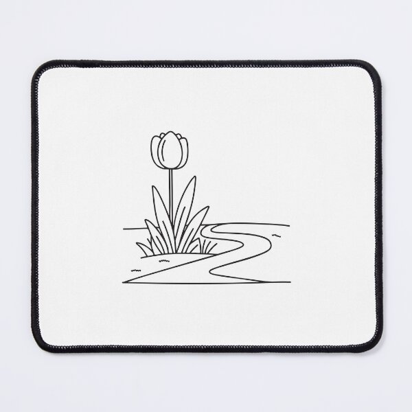 Item preview, Tulip Growing Along Garden Path Edge designed and sold by rasagamastore.