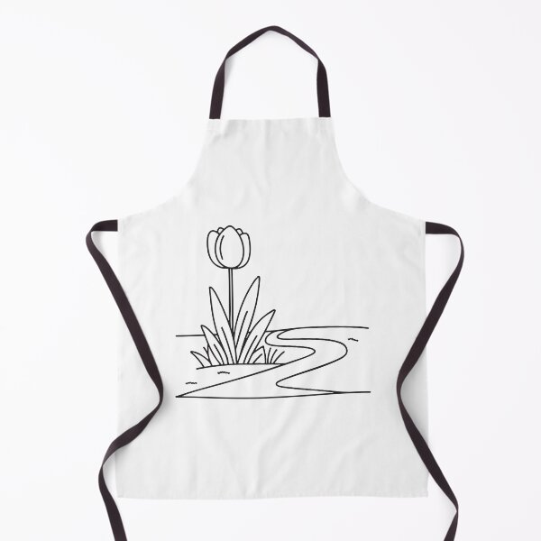 Item preview, Tulip Growing Along Garden Path Edge designed and sold by rasagamastore.