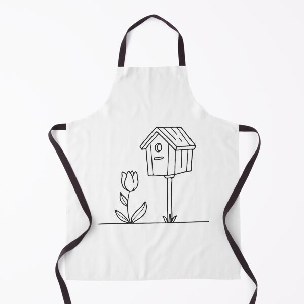 Item preview, Tulip Growing Beneath Birdhouse Post designed and sold by rasagamastore.