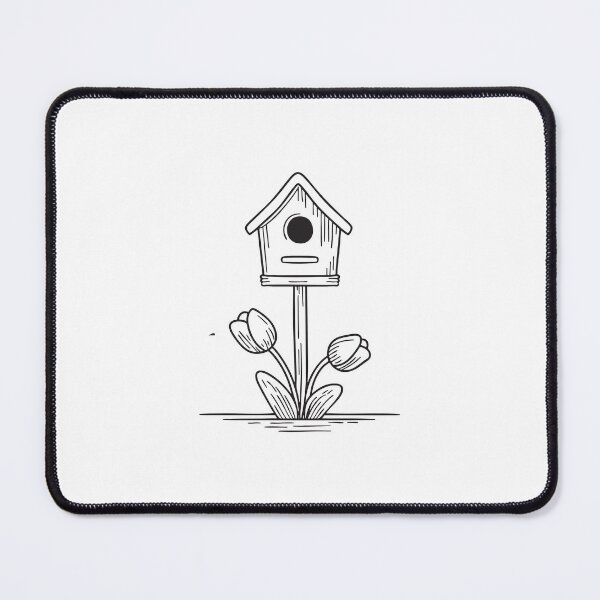 Item preview, Tulip Emerging Below Birdhouse Stand designed and sold by rasagamastore.