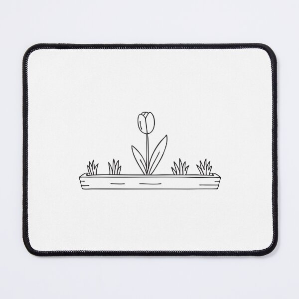 Item preview, Tulip Growing in Narrow Flower Bed designed and sold by rasagamastore.