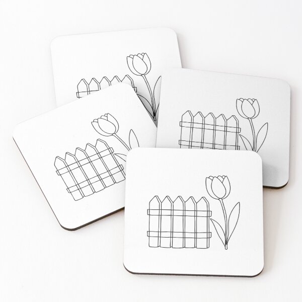Item preview, Tulip Leaning Toward Garden Fence designed and sold by rasagamastore.