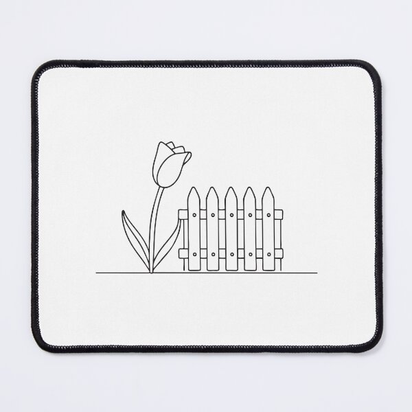 Item preview, Tulip Tilting Beside Garden Fence designed and sold by rasagamastore.