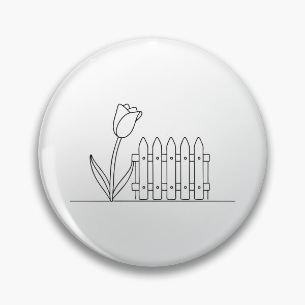 Item preview, Tulip Tilting Beside Garden Fence designed and sold by rasagamastore.