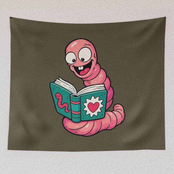 Item preview, Bookworm designed and sold by BrambleBox.