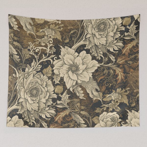 Item preview, Diva Intricate Damask Flowers Mystical Composition Pattern designed and sold by GrinGalore.