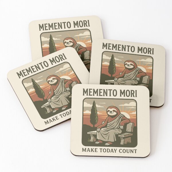 Item preview, Memento Mori Sloth – Philosophical Sunset designed and sold by Dogandesighn.
