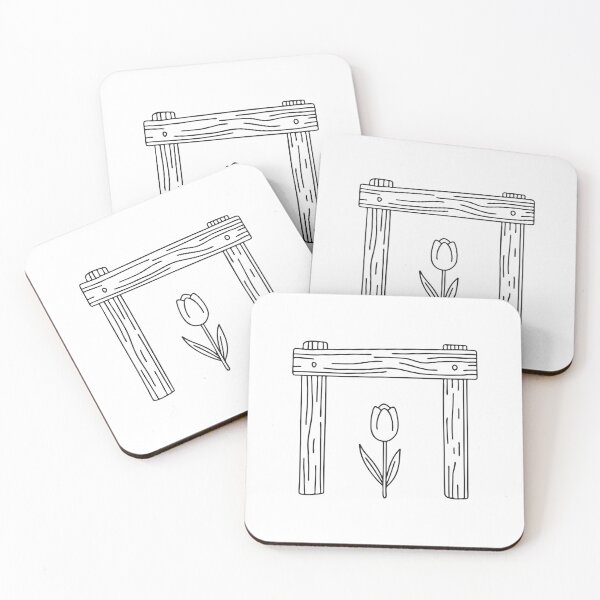 Item preview, Tulip Beneath Wooden Trellis Pattern designed and sold by rasagamastore.