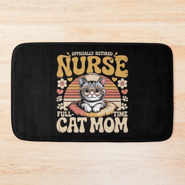 Item preview, Copy of Officially Retired Nurse Cat Mom, Funny Nursing Gift Classic T-Shirt  designed and sold by podlook.
