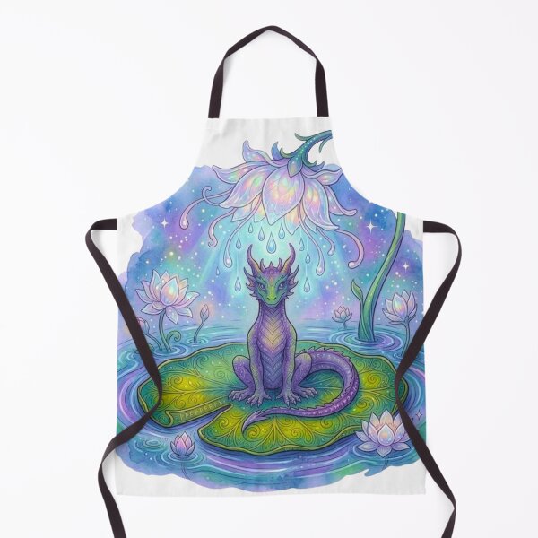 Item preview, Celestial Lotus Dragon Fantasy Art designed and sold by HoneyBreezeCo.