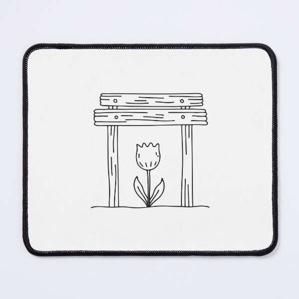Item preview, Tulip Growing Beneath Trellis Wall designed and sold by rasagamastore.