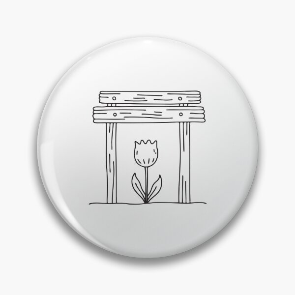 Item preview, Tulip Growing Beneath Trellis Wall designed and sold by rasagamastore.