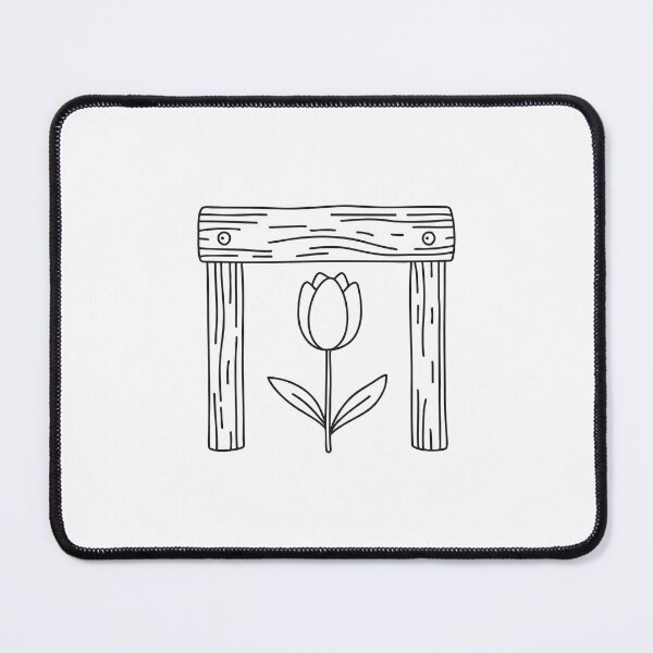 Item preview, Tulip Blooming Beneath Wooden Trellis Wall designed and sold by rasagamastore.