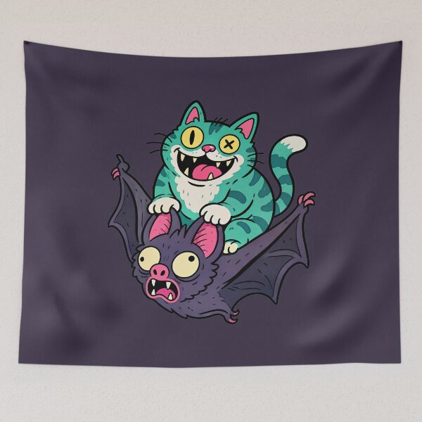Item preview, Cat On A Bat designed and sold by BrambleBox.