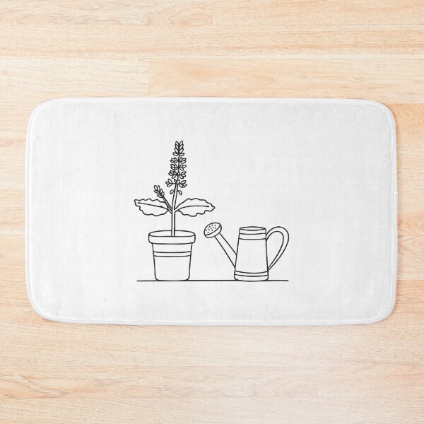Item preview, Tulsi Plant Beside Watering Can designed and sold by rasagamastore.