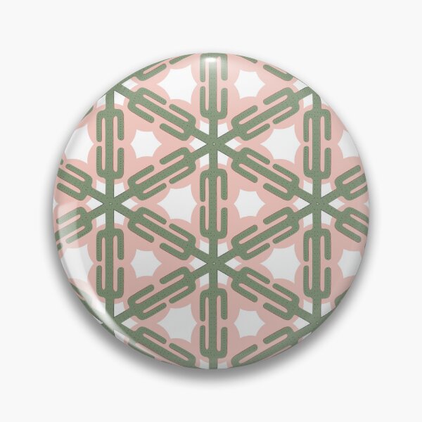 Item preview, Geometric Saguaro Cactus Pattern - Sage & Blush  designed and sold by Sophie Golightly.
