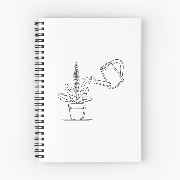 Item preview, Tulsi Plant Growing Near Watering Can designed and sold by rasagamastore.