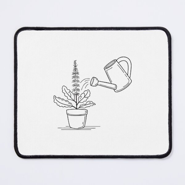 Item preview, Tulsi Plant Growing Near Watering Can designed and sold by rasagamastore.