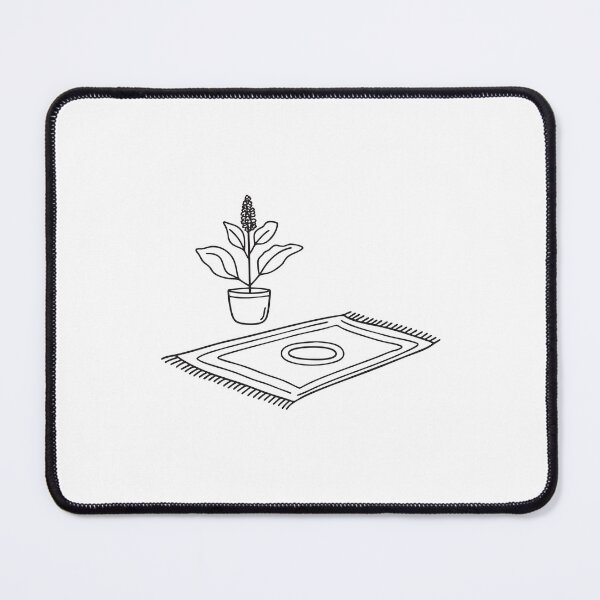Item preview, Tulsi Plant Near Woven Rug Mat designed and sold by rasagamastore.