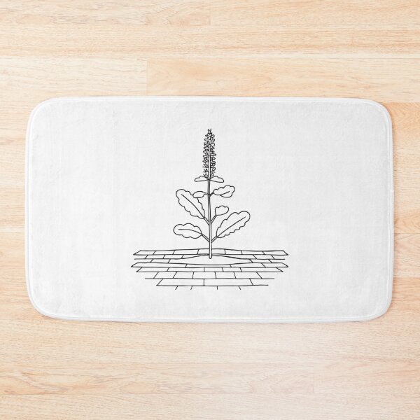 Item preview, Tulsi Plant Growing on Brick Floor designed and sold by rasagamastore.