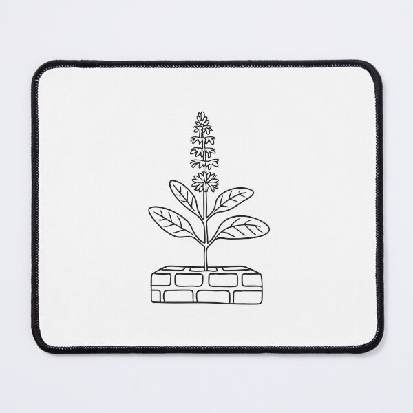 Item preview, Tulsi Plant Sprouting on Brick Platform designed and sold by rasagamastore.