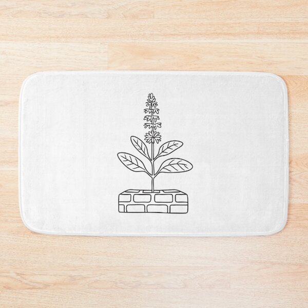 Item preview, Tulsi Plant Sprouting on Brick Platform designed and sold by rasagamastore.