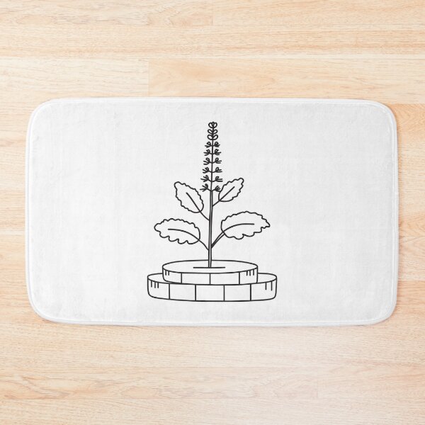 Item preview, Tulsi Plant on Raised Brick Platform designed and sold by rasagamastore.