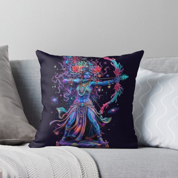 Item preview, Cosmic Archer Goddess Fantasy Neon Warrior designed and sold by ChaEmm_Studio.