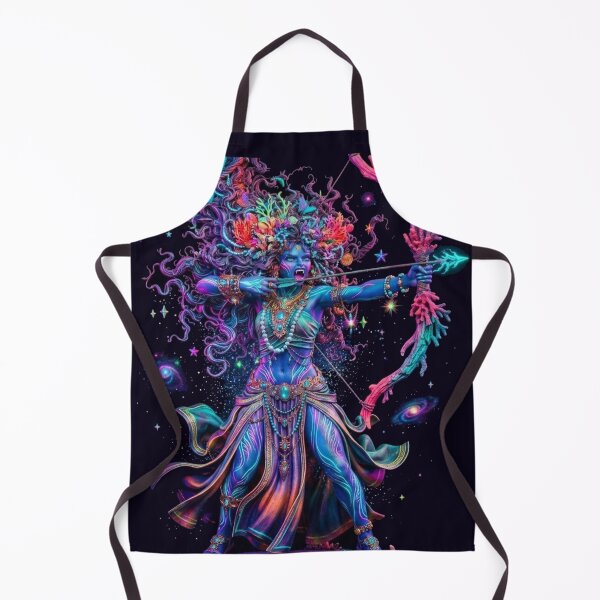 Item preview, Cosmic Archer Goddess Fantasy Neon Warrior designed and sold by ChaEmm_Studio.
