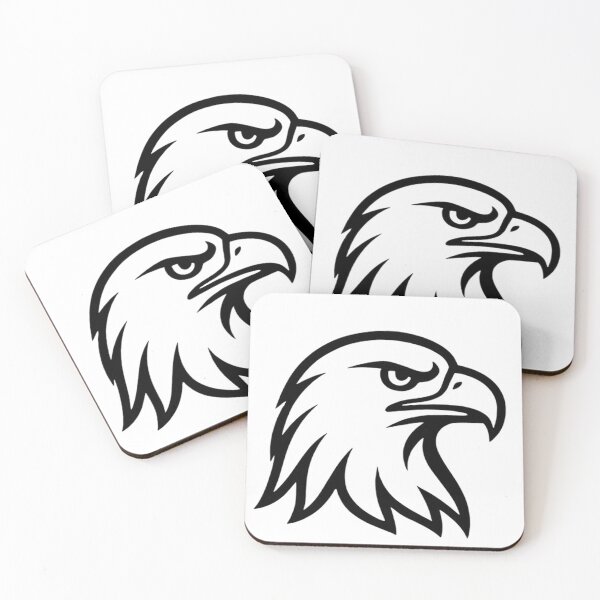 Item preview, Majestic Eagle Head Minimalist Line Art Geometric Mascot designed and sold by Form & Fauna.