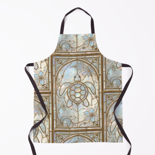 Item preview, Golden Floral Stained Glass Turtle Coquette designed and sold by BriSher.