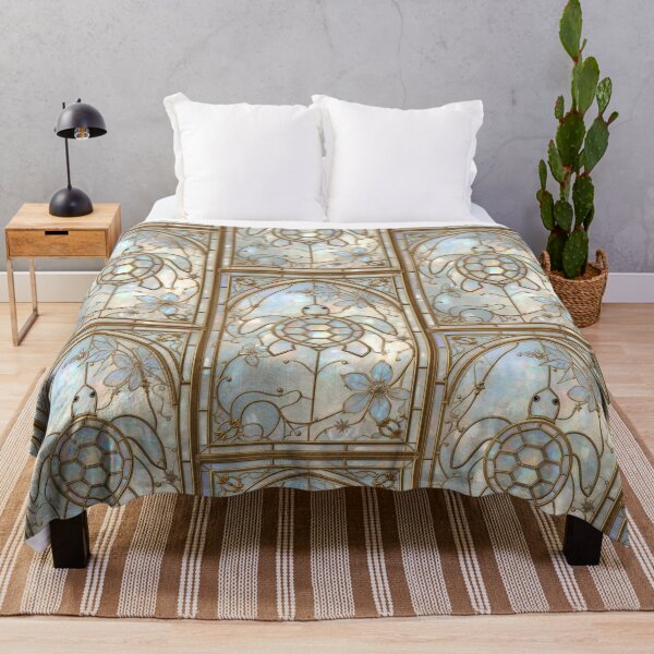 Item preview, Golden Floral Stained Glass Turtle Coquette designed and sold by BriSher.