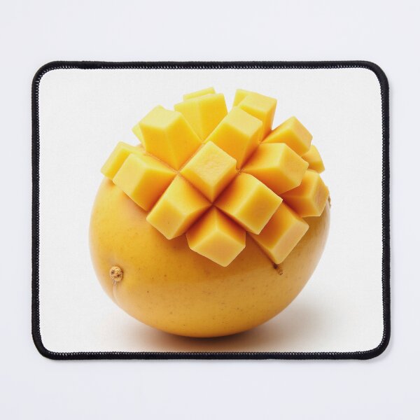 Item preview, Fresh Mango Cubes – Vibrant Tropical Fruit Photo designed and sold by profustock.