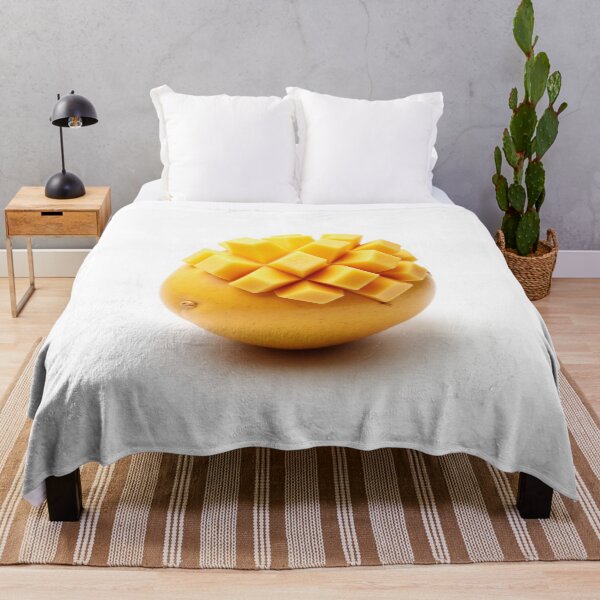 Item preview, Fresh Mango Cubes – Vibrant Tropical Fruit Photo designed and sold by profustock.