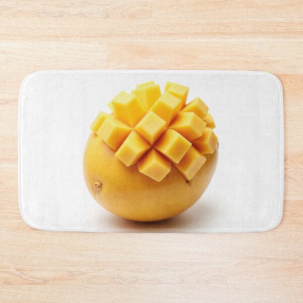 Item preview, Fresh Mango Cubes – Vibrant Tropical Fruit Photo designed and sold by profustock.