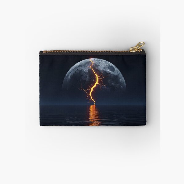 Item preview, The Shattered Moon - Molten Core Surrealism designed and sold by TheDenimArt.