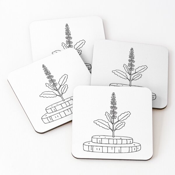 Item preview, Tulsi Plant on Brick Platform designed and sold by rasagamastore.