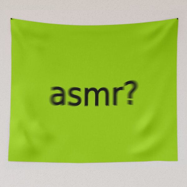 Item preview, ASMR Supreme Green Question Unique Artwork Sign designed and sold by Doctor Schtrudel.