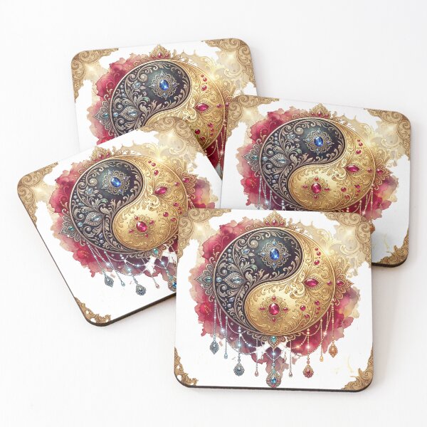 Item preview, Ornate Yin & Yang designed and sold by The Quiet Canvas By Jacky.
