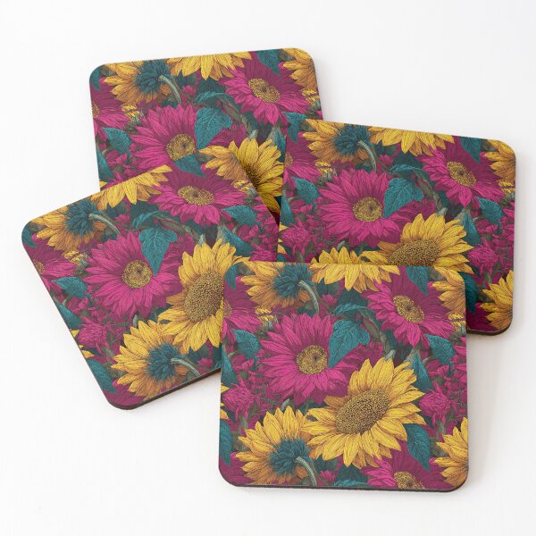 Item preview, Artistic Sunflower Print  - Botanical Garden Pattern - Valentine Gifts For Girlfriend designed and sold by RoyalStarsPatts.