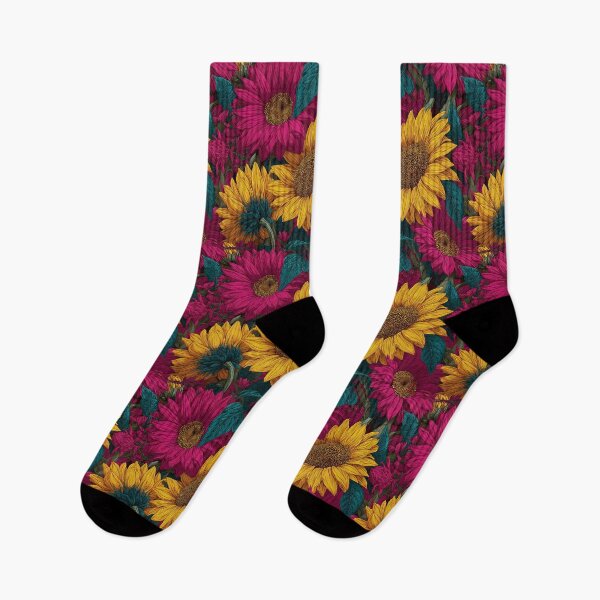 Item preview, Artistic Sunflower Print  - Botanical Garden Pattern - Valentine Gifts For Girlfriend designed and sold by RoyalStarsPatts.