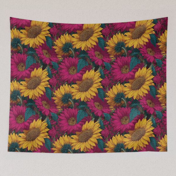 Item preview, Artistic Sunflower Print  - Botanical Garden Pattern - Valentine Gifts For Girlfriend designed and sold by RoyalStarsPatts.