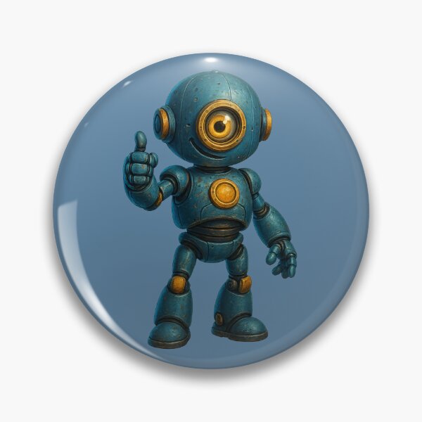Item preview, Friendly Robot – Cute One-Eyed Robot Art designed and sold by Yomere.