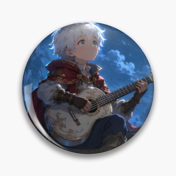 Item preview, Bard boy plays guitar amongst magical cats designed and sold by Moondigger Merch.
