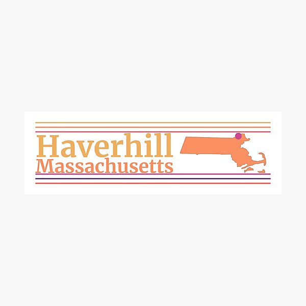Item preview, Haverhill Massachusetts City Marked On Map designed and sold by TheIconSmith.