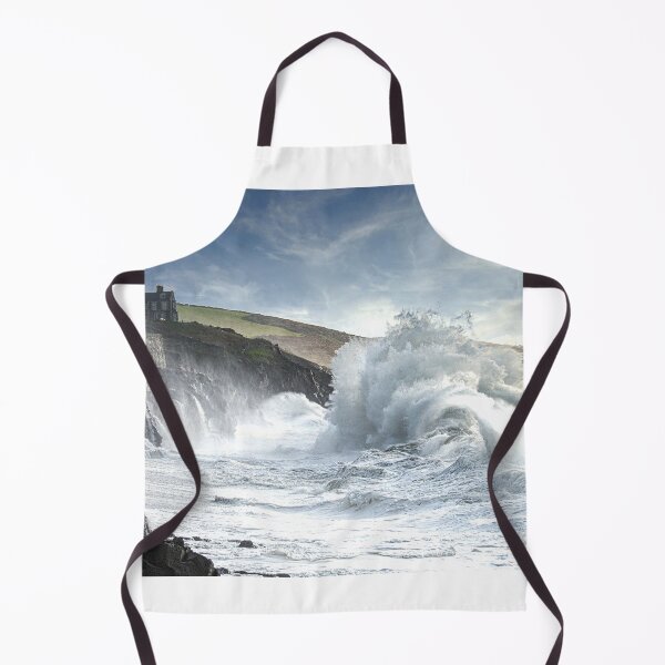 Item preview, Porthleven Harbour storm designed and sold by kathleenjean.