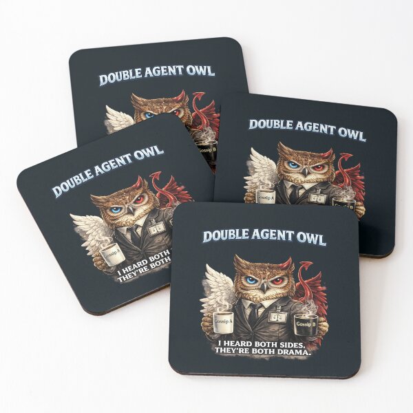 Item preview, I Heard Both Sides. They're Both Drama. – Funny Double Agent Owl designed and sold by Aimetoi.