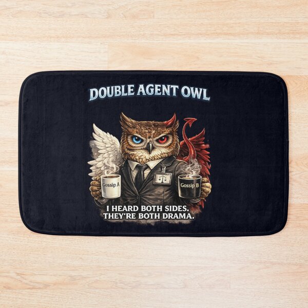 Item preview, I Heard Both Sides. They're Both Drama. – Funny Double Agent Owl designed and sold by Aimetoi.