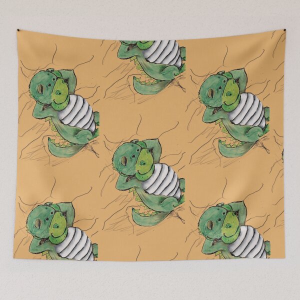 Item preview, Cute little dinosaur taking a nap. designed and sold by Rose-Wise.